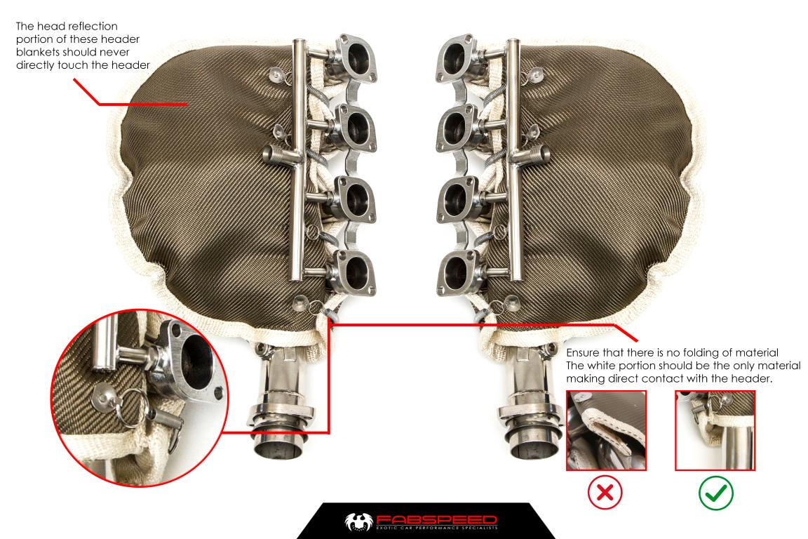 Fabspeed Motorsport Fabspeed Ferrari 360 High Performance Header Blankets 1999-2005