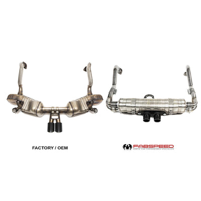 Fabspeed Motorsport Fabspeed Porsche 981 Cayman GT4 / Spyder Valvetronic GT3 Muffler Conversion Kit