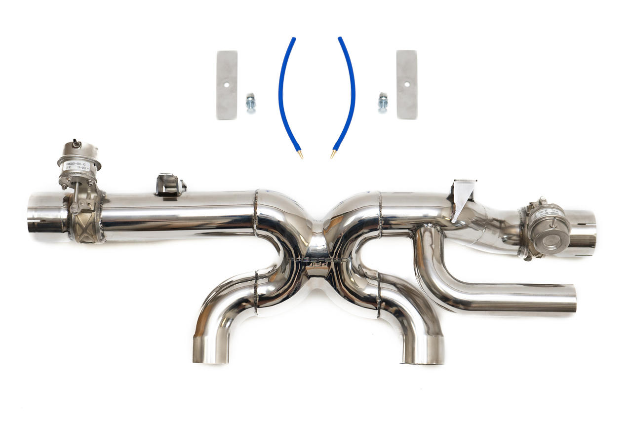 Fabspeed Motorsport Fabspeed Porsche 991.2 Carrera Valvetronic Center Muffler Bypass X-Pipe PSE Only