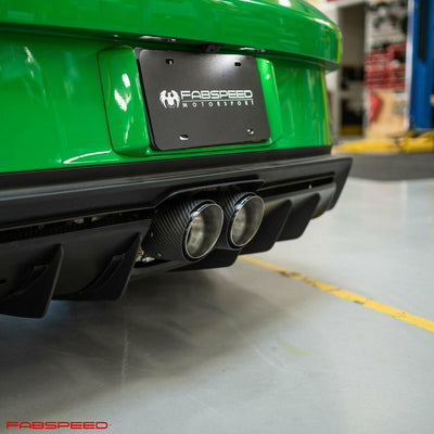 Carbon Fiber Tips - Fabspeed Motorsport Fabspeed Porsche 992 GT3 Valvetronic Nordschleife Cat-Back Exhaust System 2022