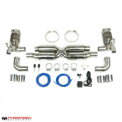 Fabspeed Motorsport Fabspeed Porsche 997.2 Turbo / Turbo S Valvetronic Supersport X-Pipe Exhaust System 2010-2012