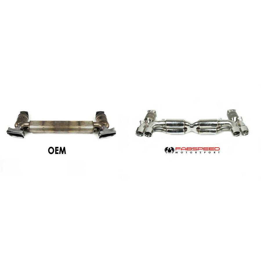 Fabspeed Motorsport Fabspeed Porsche 997.2 Turbo / Turbo S Valvetronic Supersport X-Pipe Exhaust System 2010-2012