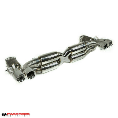 Fabspeed Motorsport Fabspeed Porsche 997.2 Turbo / Turbo S Valvetronic Supersport X-Pipe Exhaust System 2010-2012