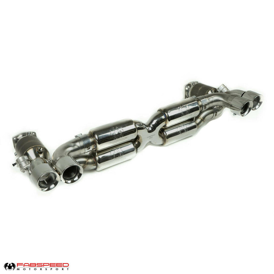 Fabspeed Motorsport Fabspeed Porsche 997.2 Turbo / Turbo S Valvetronic Supersport X-Pipe Exhaust System 2010-2012
