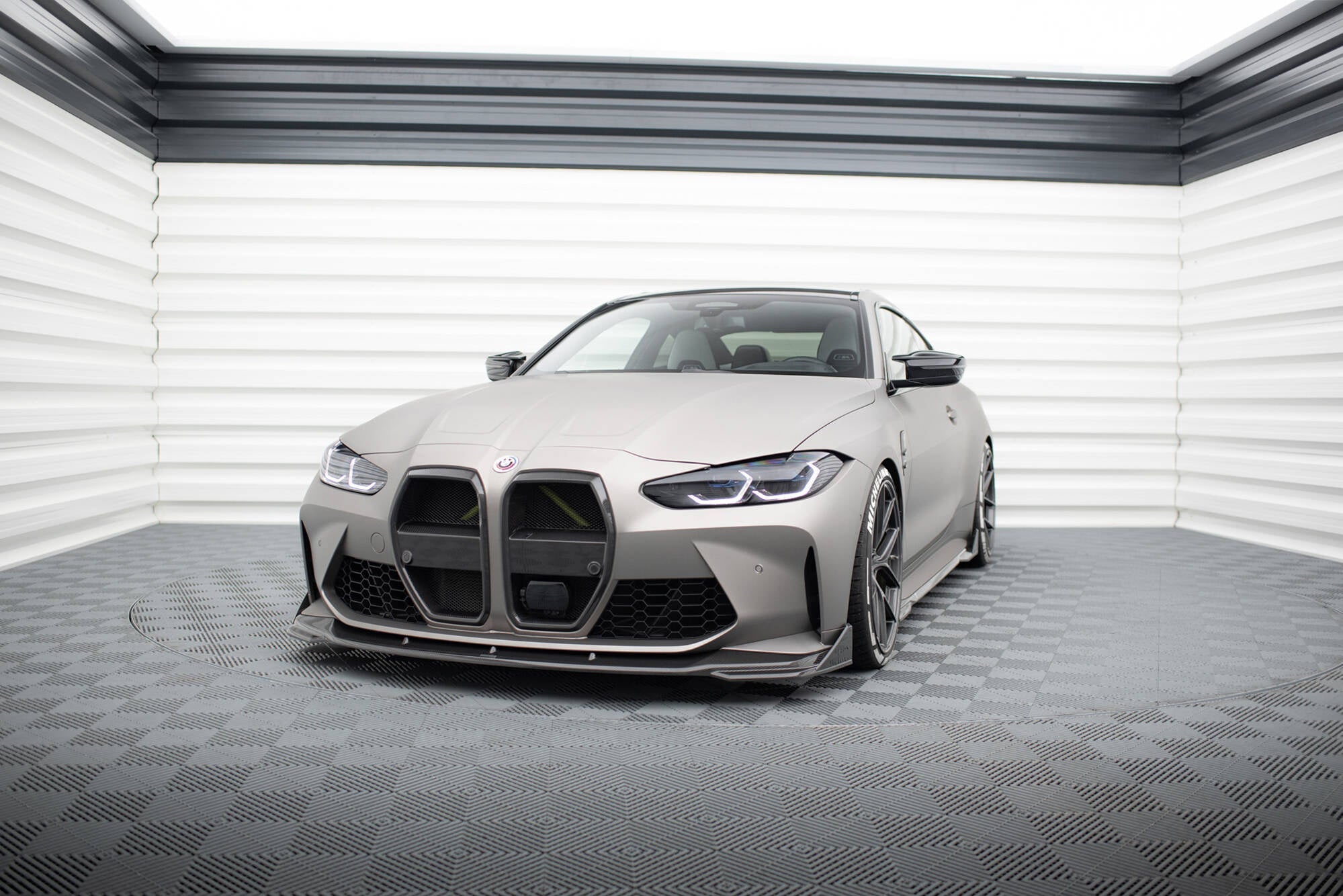 BMW M4 (G82) Carbon Fiber Front Flaps — vehicle view
