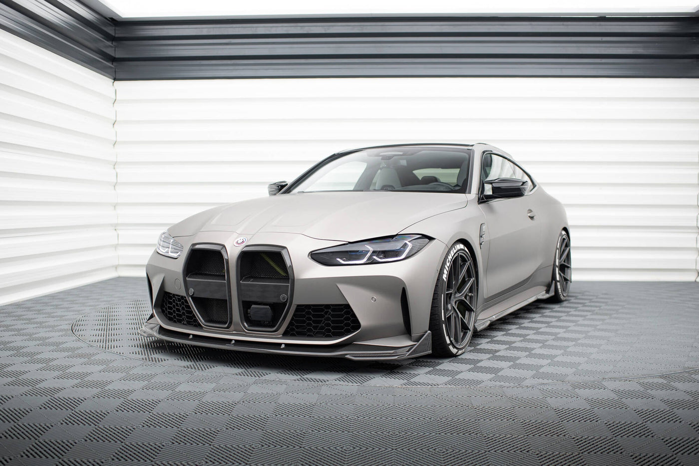 BMW M4 (G82) Carbon Fiber Front Flaps — vehicle view