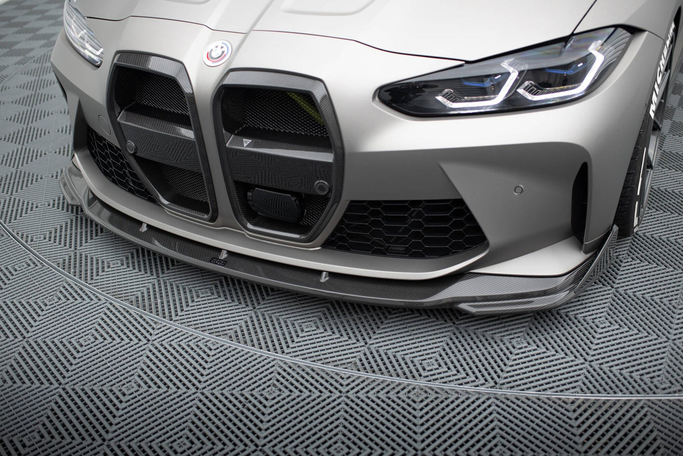 BMW M4 (G82) Carbon Fiber Front Flaps — vehicle view