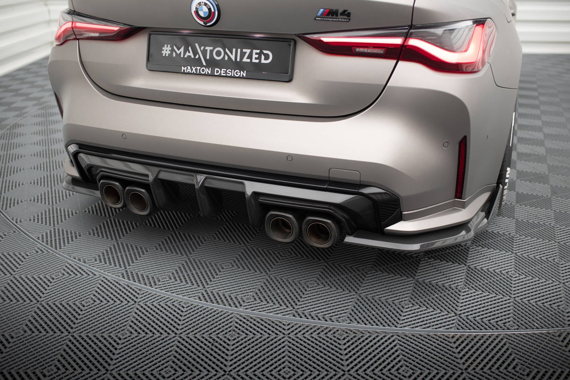 BMW M4 (G82) Carbon Fiber Rear Flaps — vehicle view