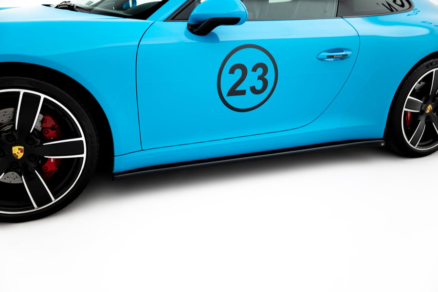 Porsche 911 (991.2) Carrera Side Skirt Diffusers — vehicle view