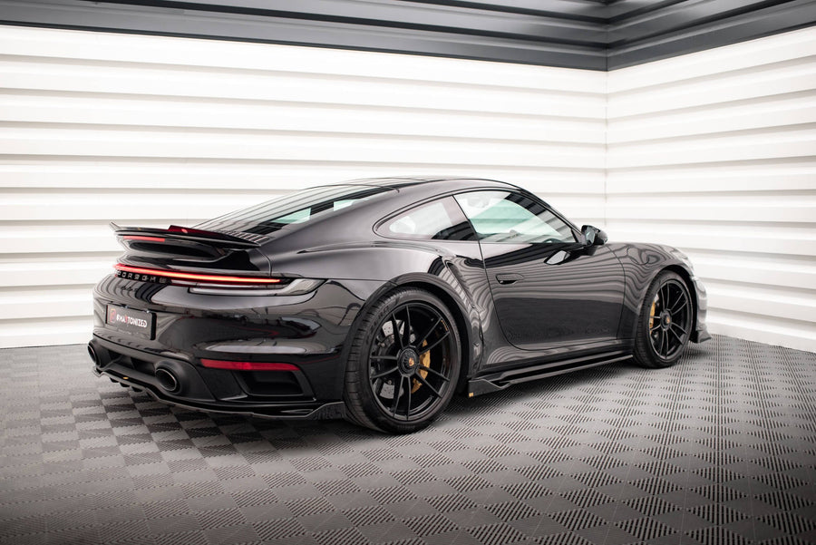 Porsche 911 (992) Turbo S Sport Package Side Skirt Diffusers — vehicle view