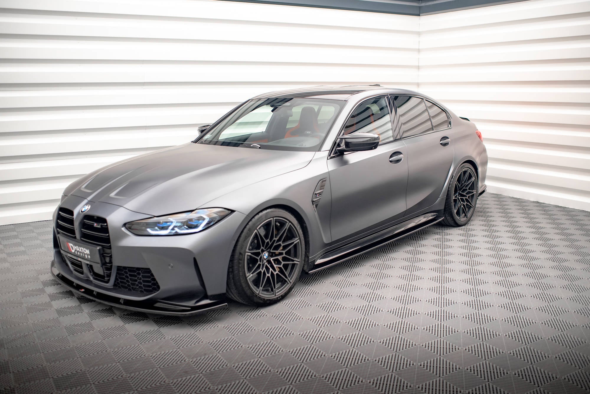 BMW M3 (G80) Side Skirt Diffusers V1 — vehicle view