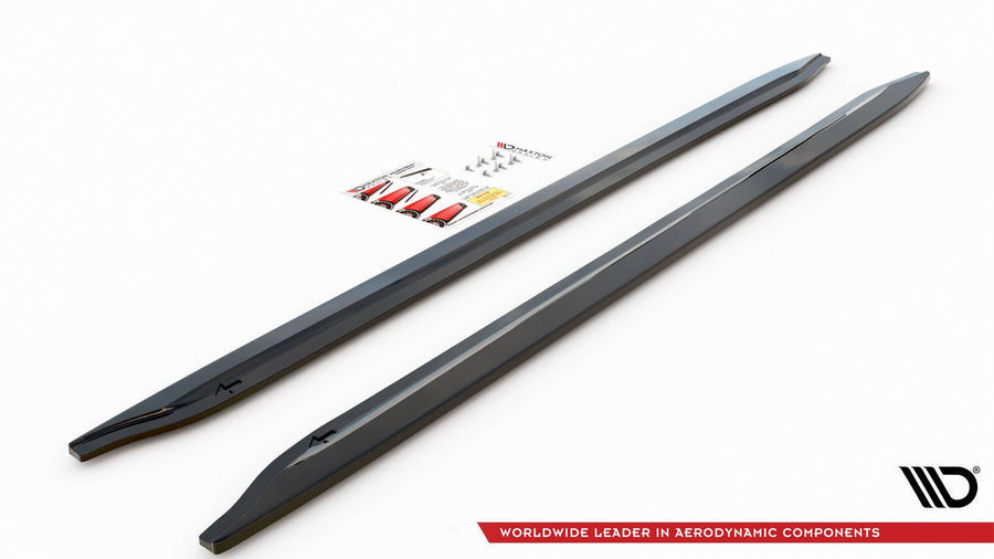 BMW M3 (G80) Side Skirt Diffusers V1 — vehicle view