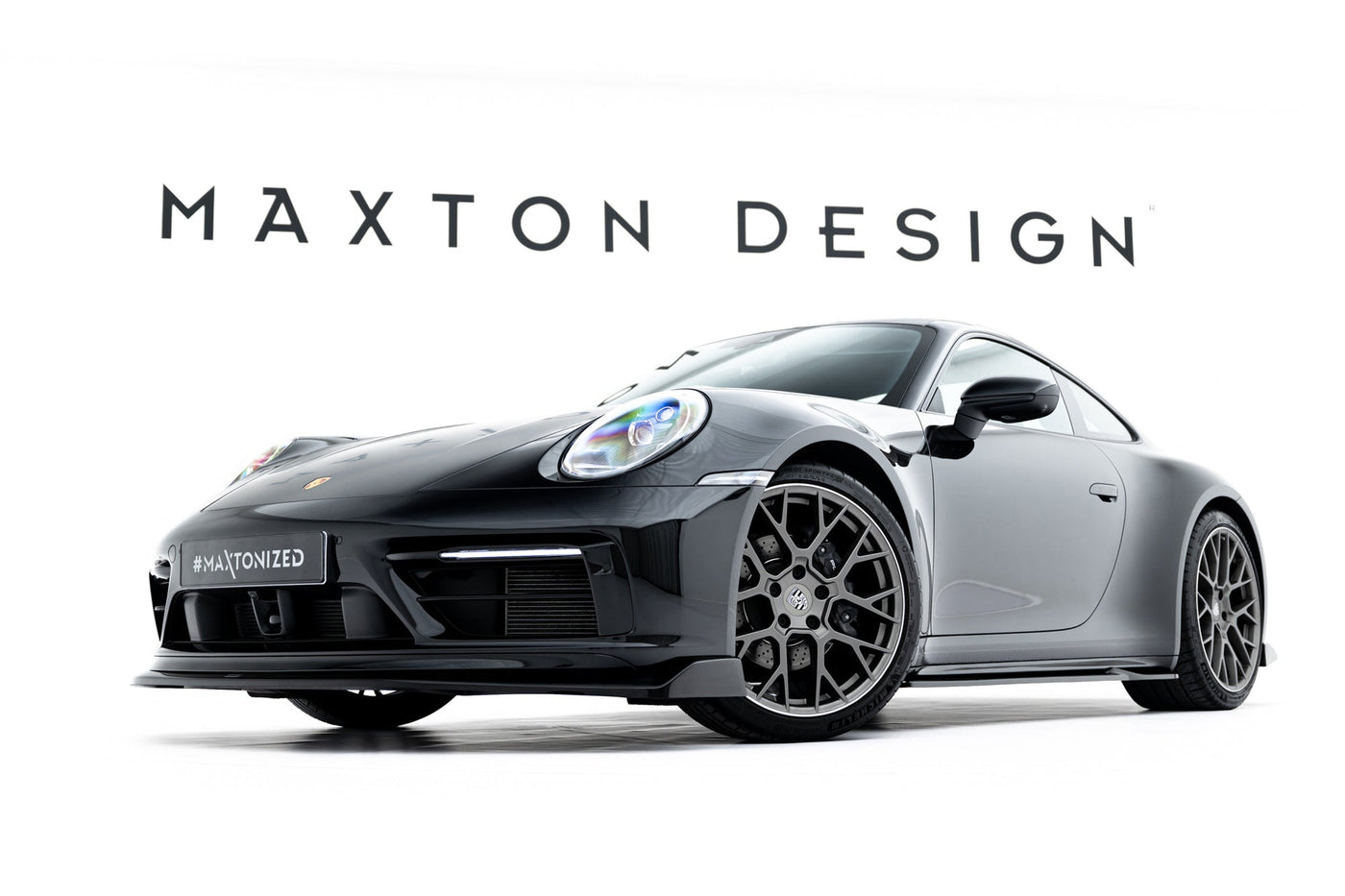 Porsche 911 (992) Carrera Sport Design Side Skirt Diffusers V1 — vehicle view