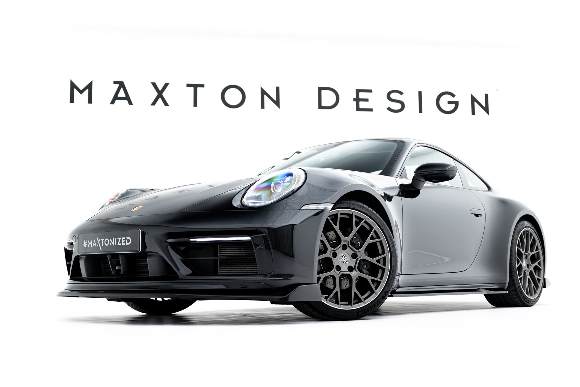 Porsche 911 (992) Carrera Sport Design Side Skirt Diffusers V1 — vehicle view