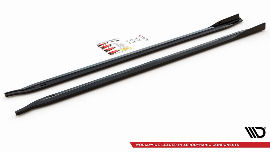 BMW M3 (G80) Side Skirt Diffusers V2 — vehicle view