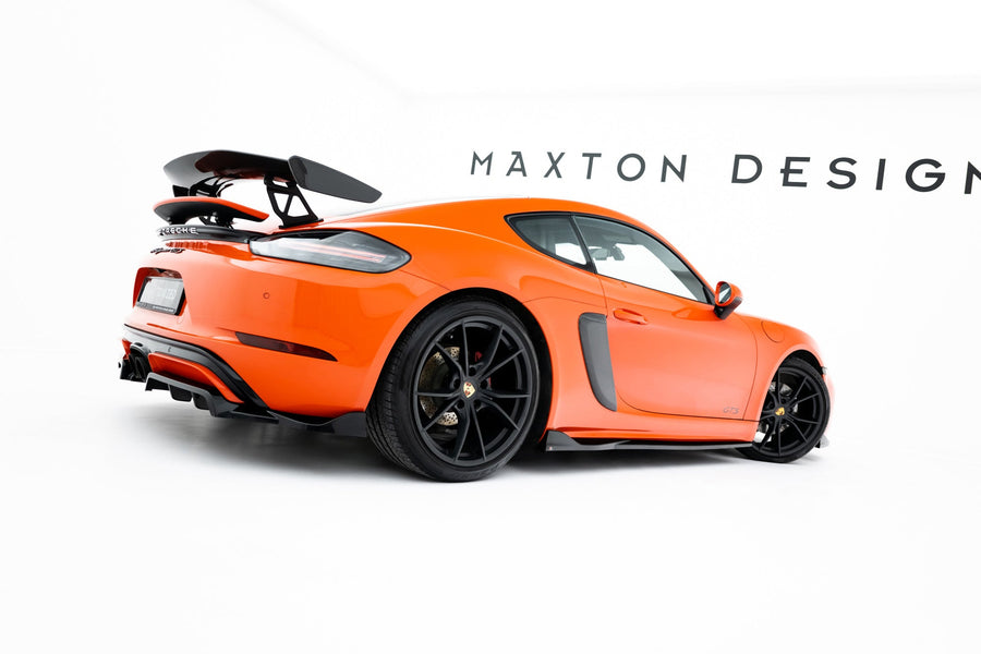 Porsche 718 Cayman / Boxster GTS Side Skirt Diffusers V2 — vehicle view