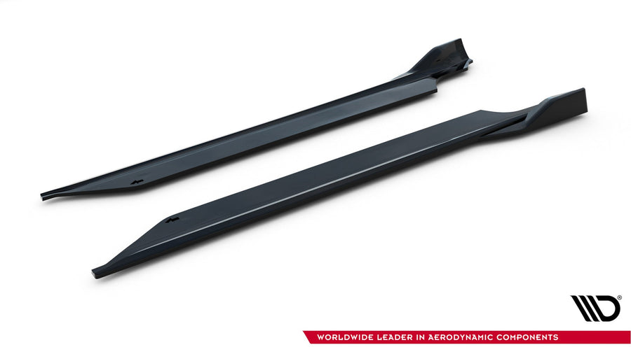 Porsche 911 (992) Carrera Sport Design Side Skirt Diffusers V2 — vehicle view
