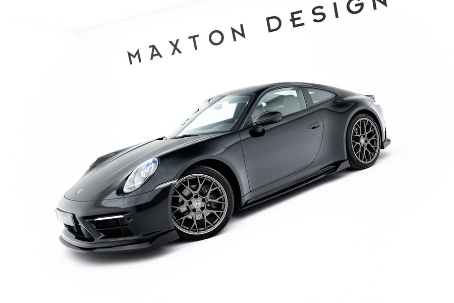 Porsche 911 (992) Carrera Sport Design Side Skirt Diffusers V2 — vehicle view