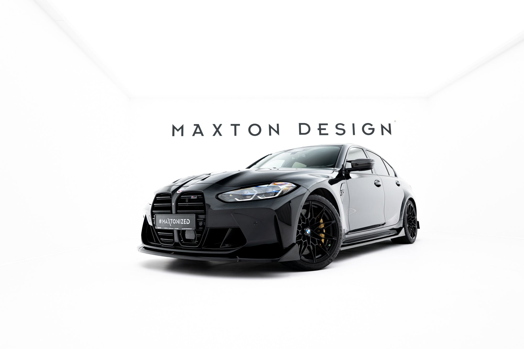 BMW M3 (G80) Side Skirt Diffusers V3 CSL Look — vehicle view