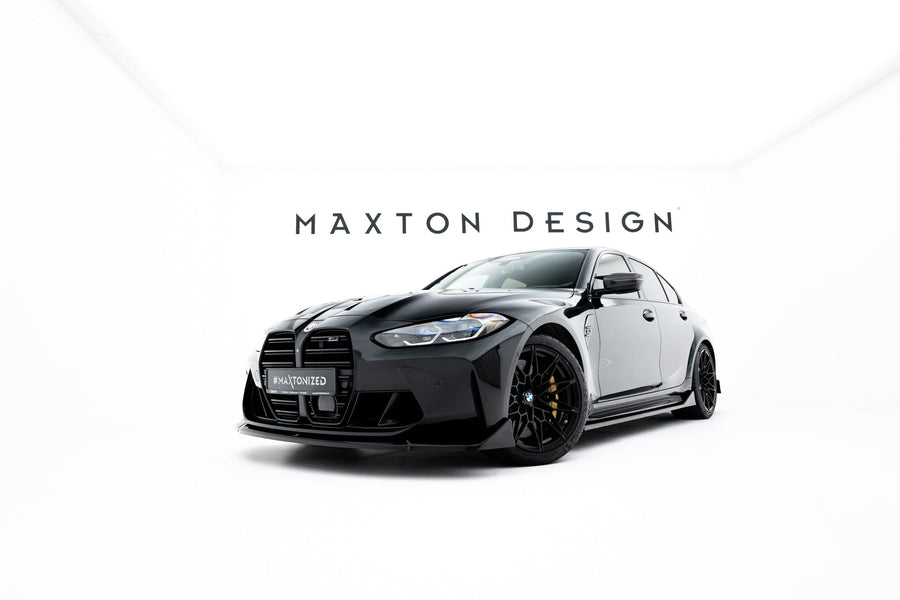 BMW M3 (G80) Side Skirt Diffusers V3 CSL Look — vehicle view