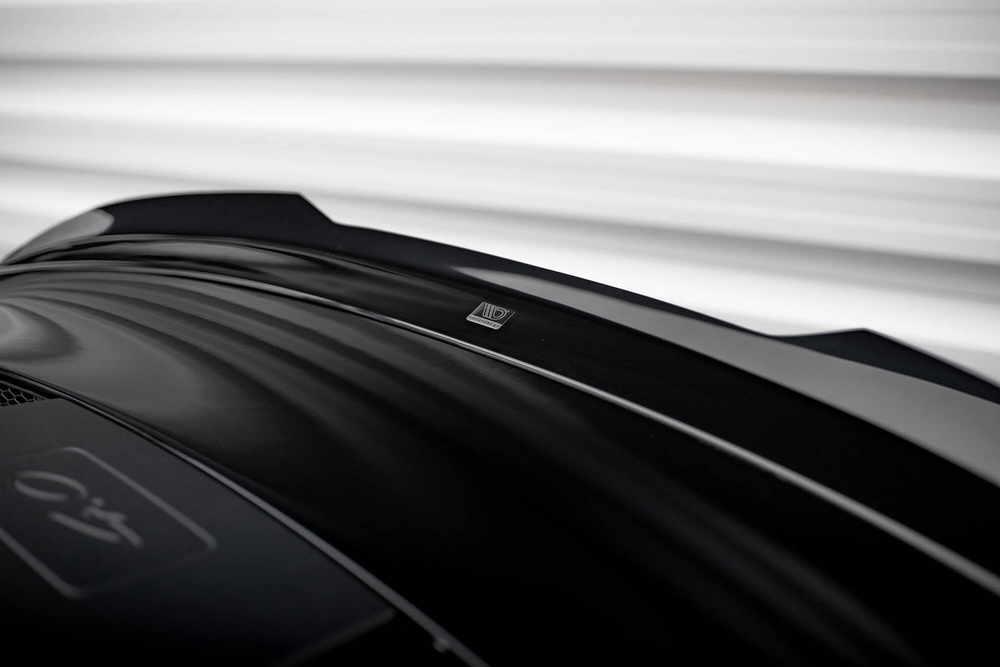 Porsche 911 992 GT3 lower spoiler cap fitted, detail