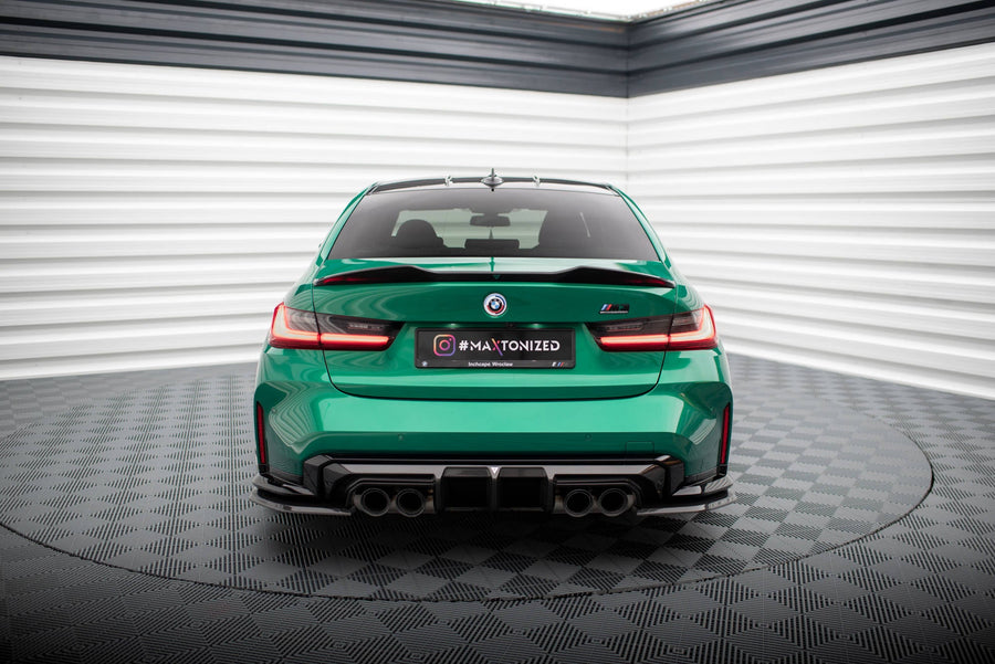 BMW M3 (G80) Carbon Fiber Rear Side Splitters — vehicle view