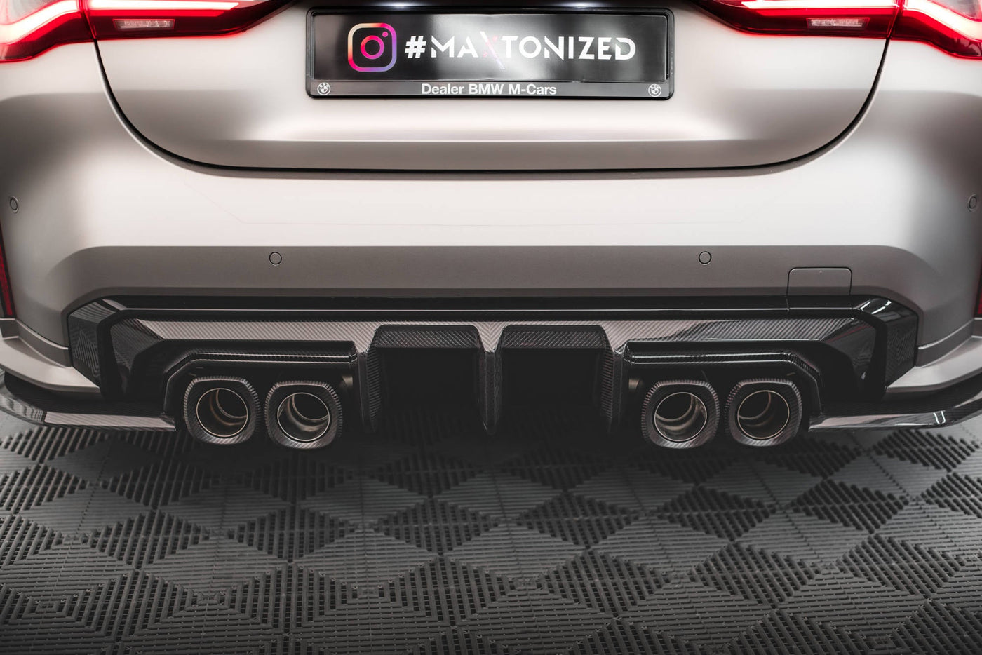BMW M3 (G80) Carbon Fiber Rear Diffuser — vehicle view
