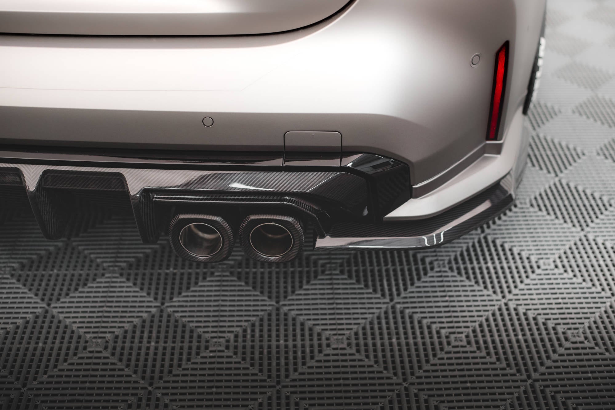 BMW M3 (G80) Carbon Fiber Rear Diffuser — vehicle view