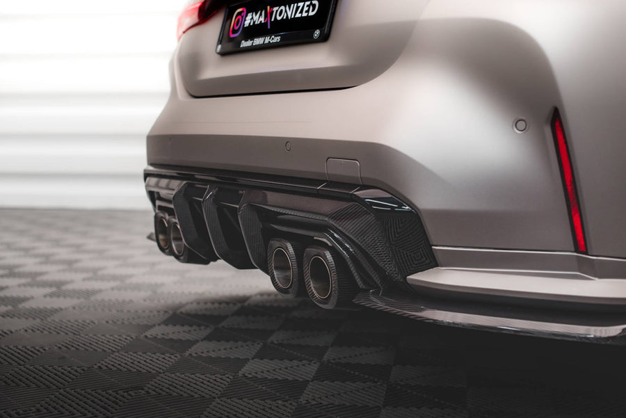 BMW M3 (G80) Carbon Fiber Rear Diffuser — vehicle view