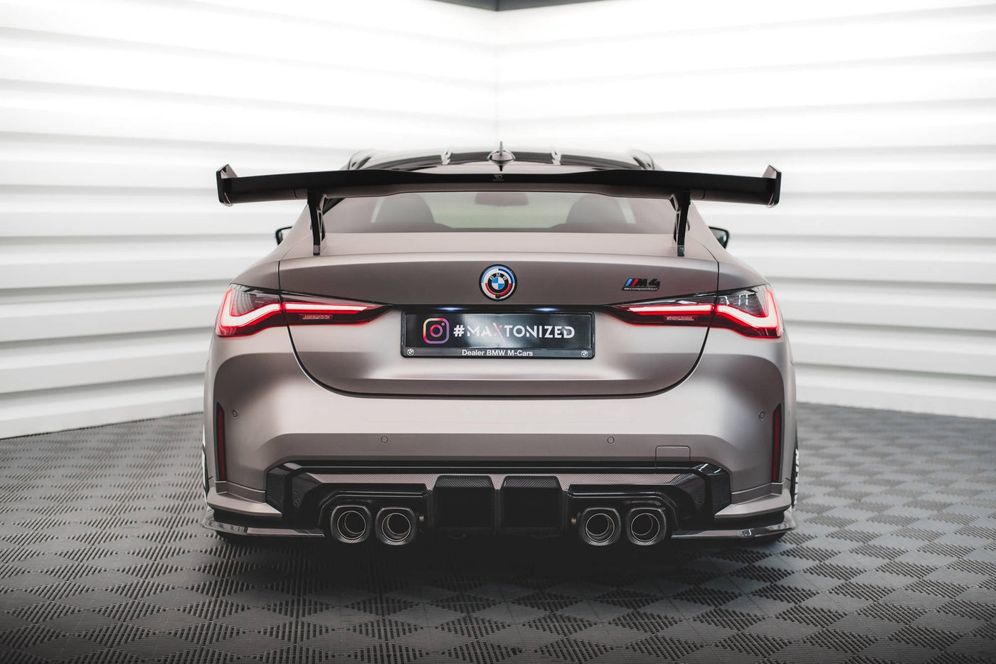 BMW M3 (G80) Carbon Fiber Rear Diffuser — vehicle view