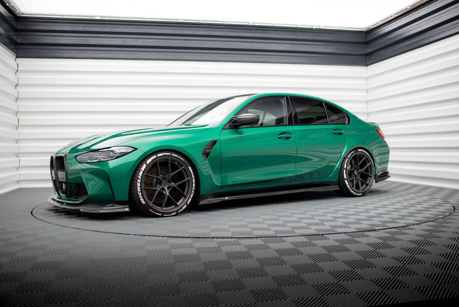 BMW M3 (G80) Carbon Fiber Full Splitter Set — vehicle view