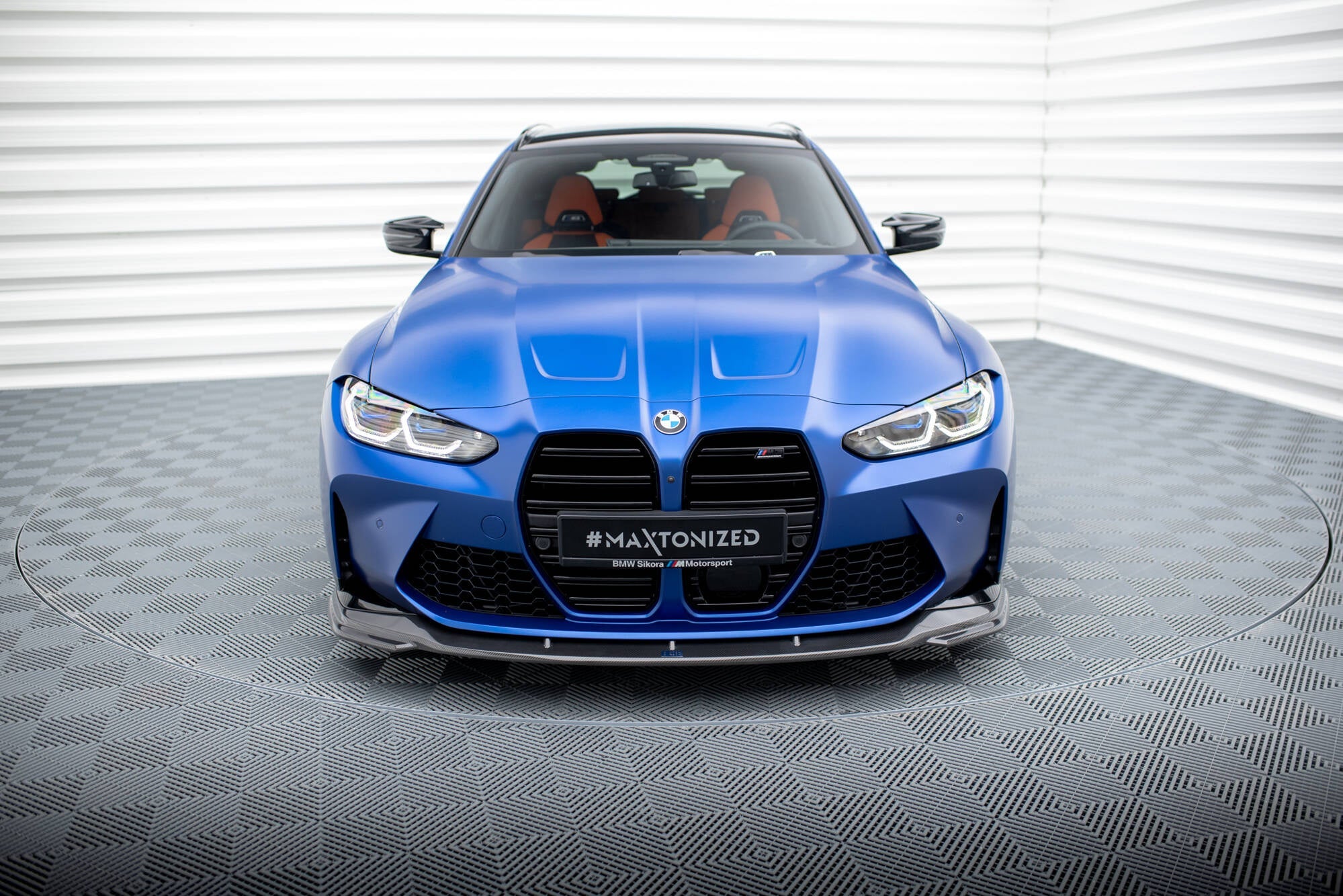 BMW M3 Touring (G81) Carbon Fiber Full Splitter Set — vehicle view