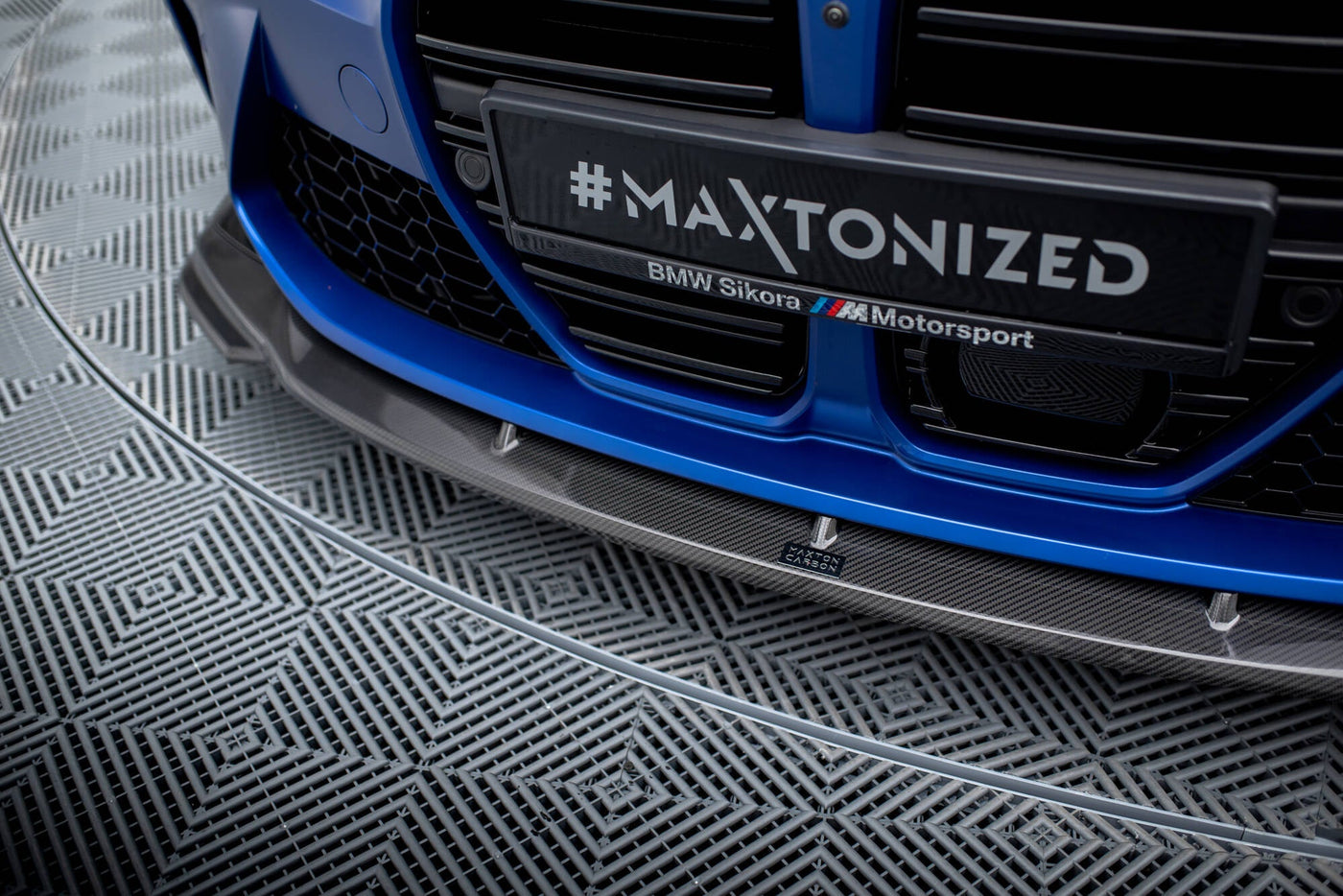 BMW M3 Touring (G81) Carbon Fiber Full Splitter Set — vehicle view