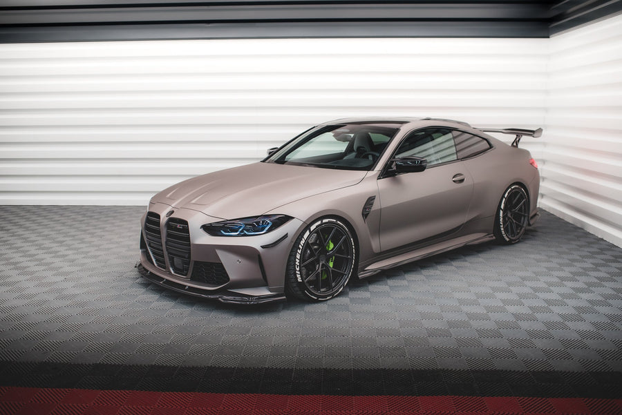 BMW M4 (G82) Carbon Fiber Full Splitter Set — vehicle view