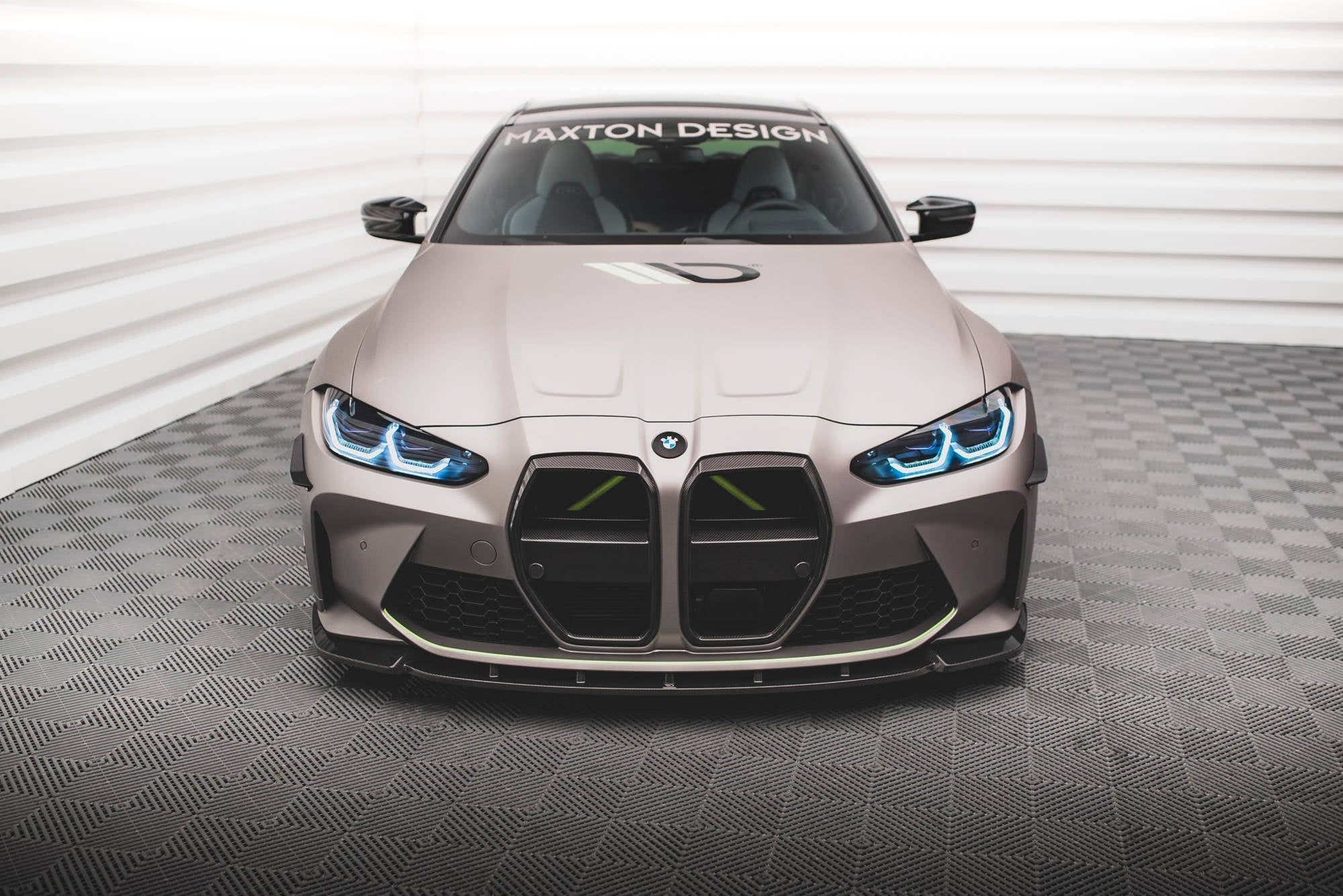 BMW M3 (G80) Carbon Fiber Front Splitter V1 — vehicle view