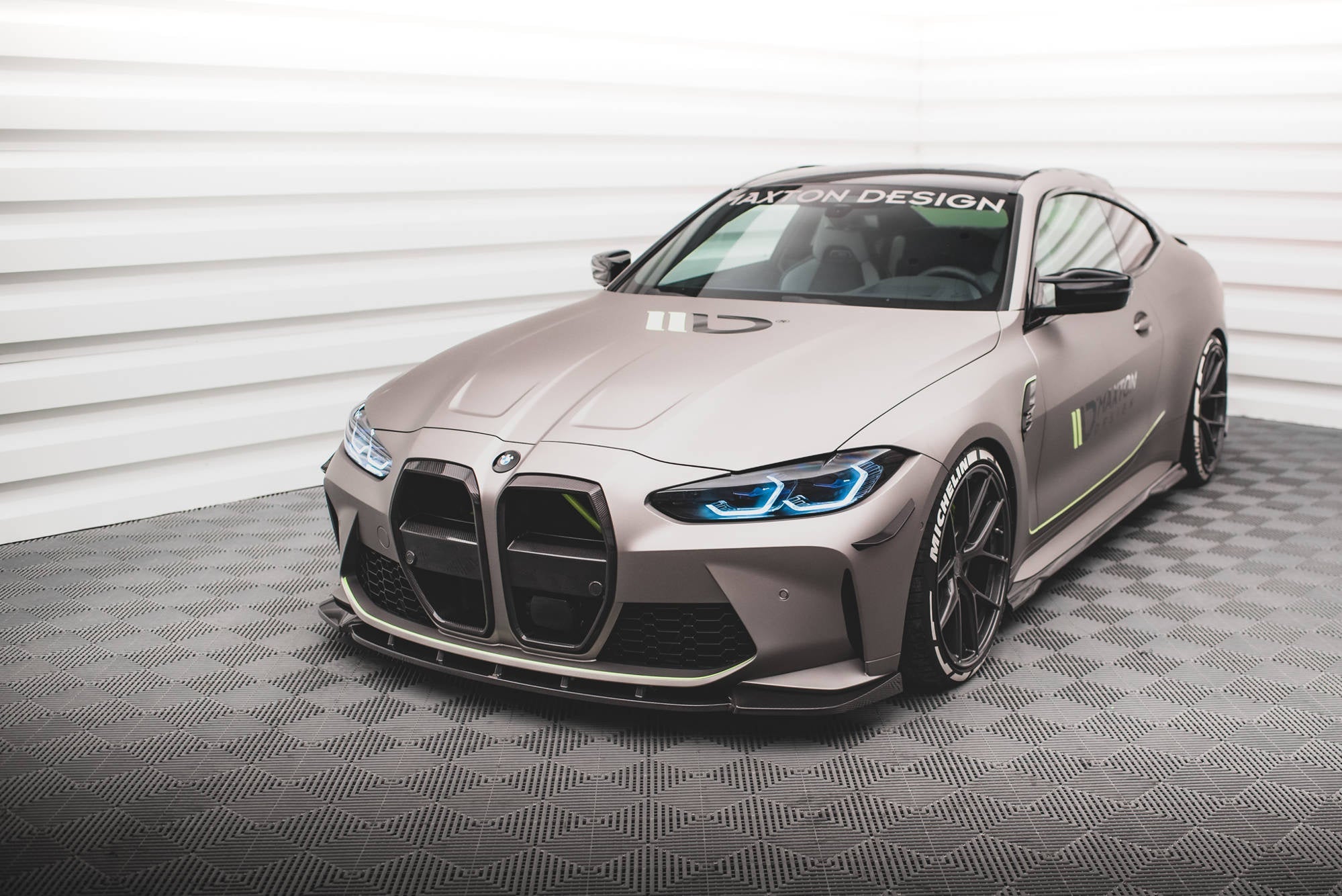 BMW M3 (G80) Carbon Fiber Front Splitter V1 — vehicle view