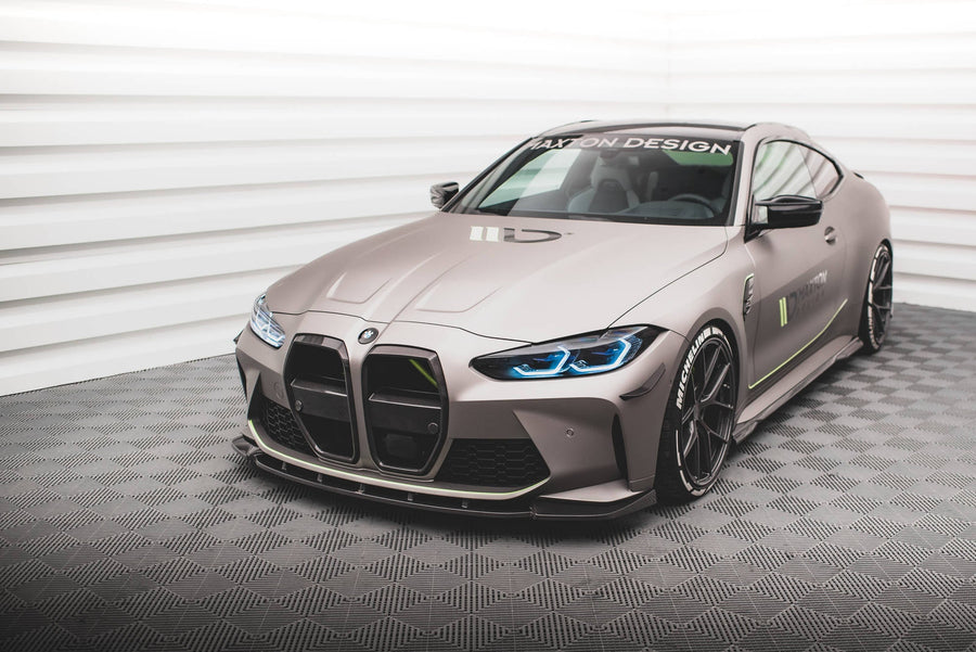 BMW M3 (G80) Carbon Fiber Front Splitter V1 — vehicle view