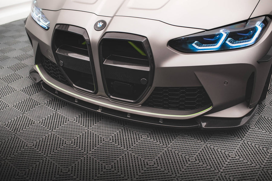 BMW M3 (G80) Carbon Fiber Front Splitter V1 — vehicle view