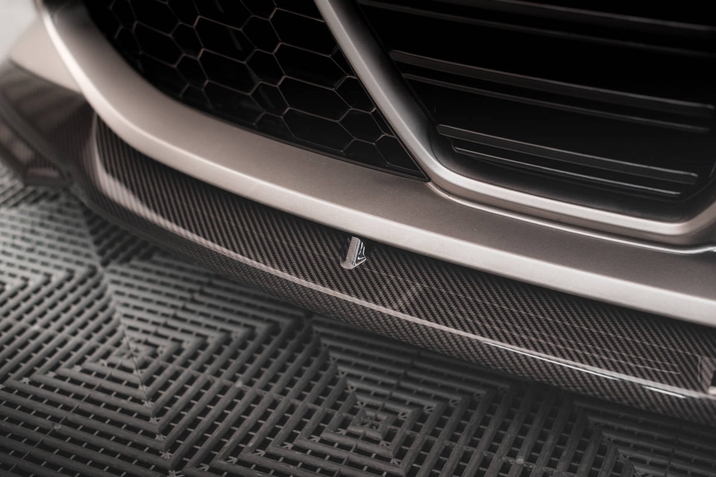 BMW M4 (G82) Carbon Fiber Front Splitter V2 — vehicle view