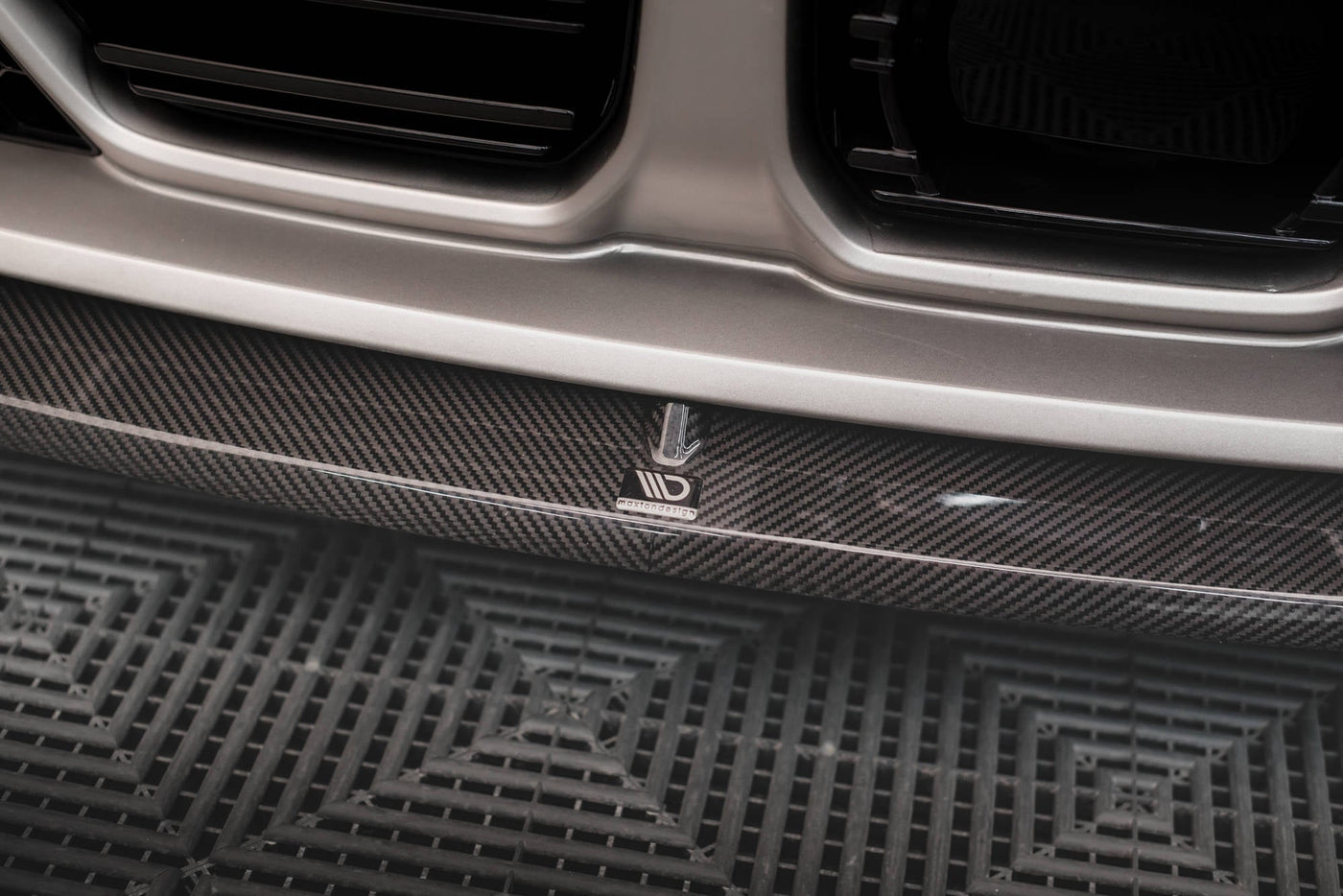 BMW M4 (G82) Carbon Fiber Front Splitter V2 — vehicle view