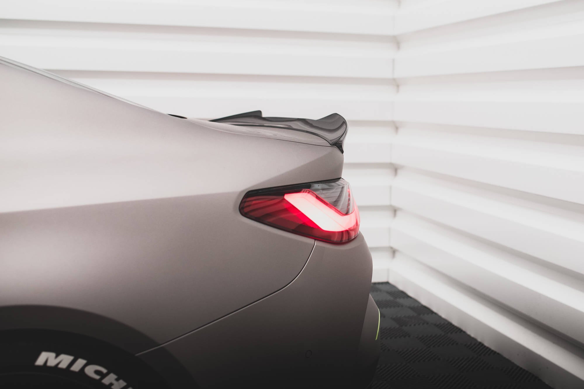 BMW M4 (G82) Carbon Fiber Tailgate Spoiler — vehicle view