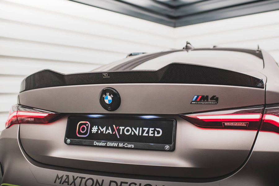 BMW M4 (G82) Carbon Fiber Tailgate Spoiler — vehicle view