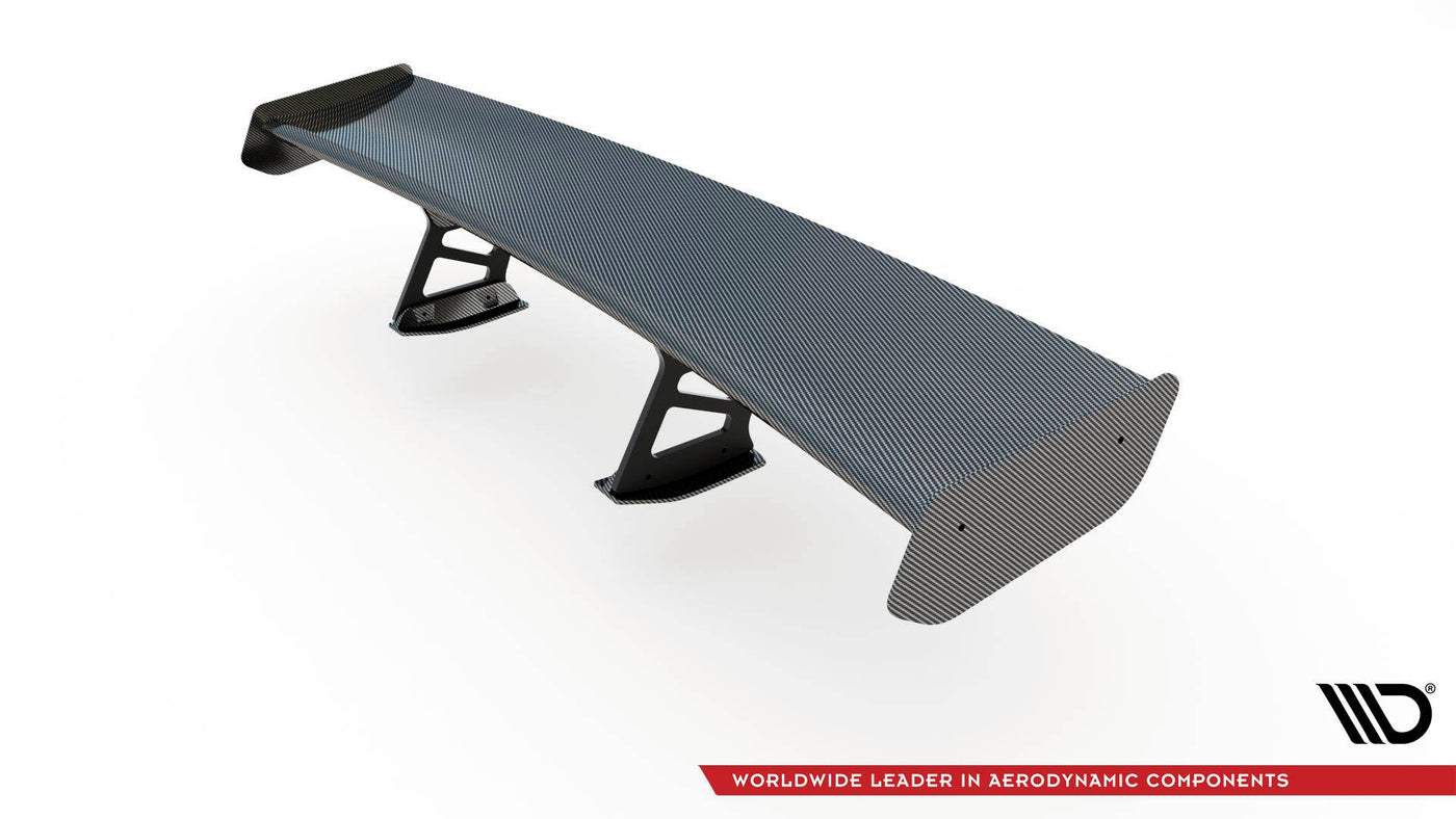 BMW M3 (G80) Carbon Rear Wing — Internal Bracket Mount, on car