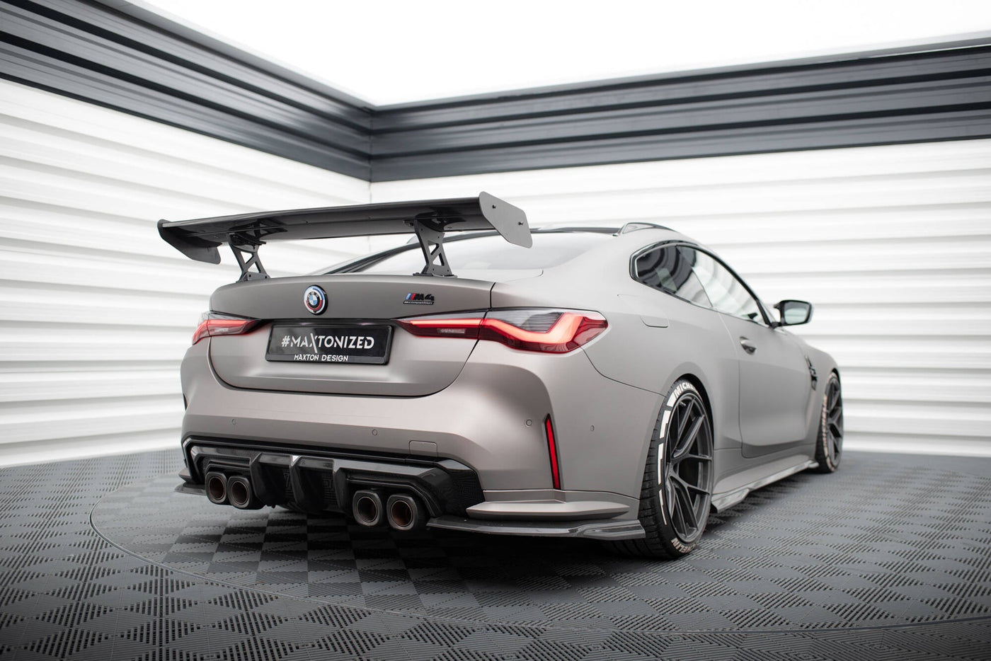 BMW M4 (G82) Carbon Rear Wing — Internal Bracket Mount — vehicle view