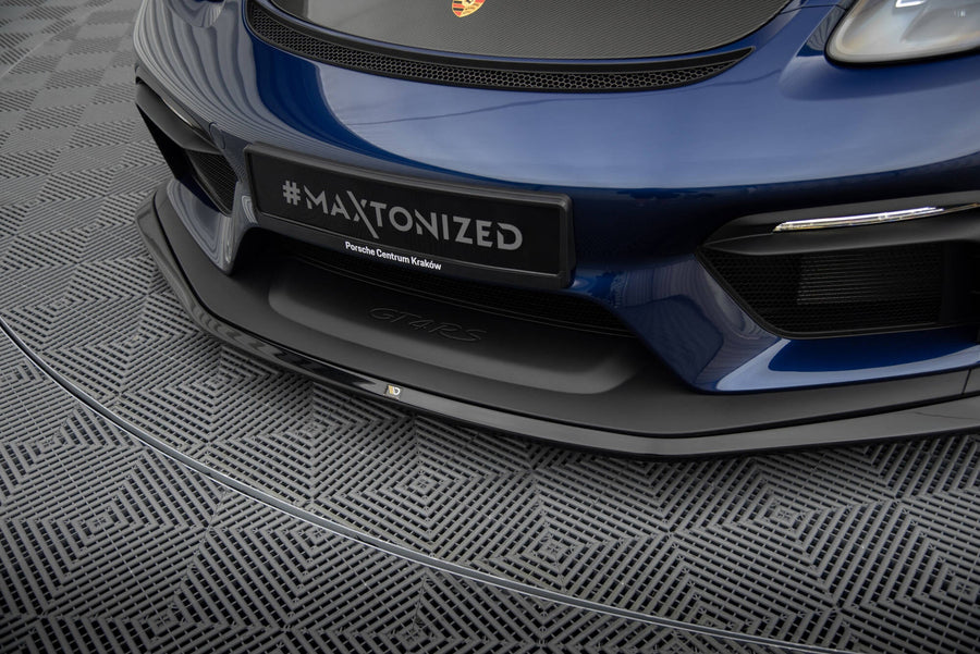 Porsche 718 Cayman GT4 RS Front Splitter — vehicle view