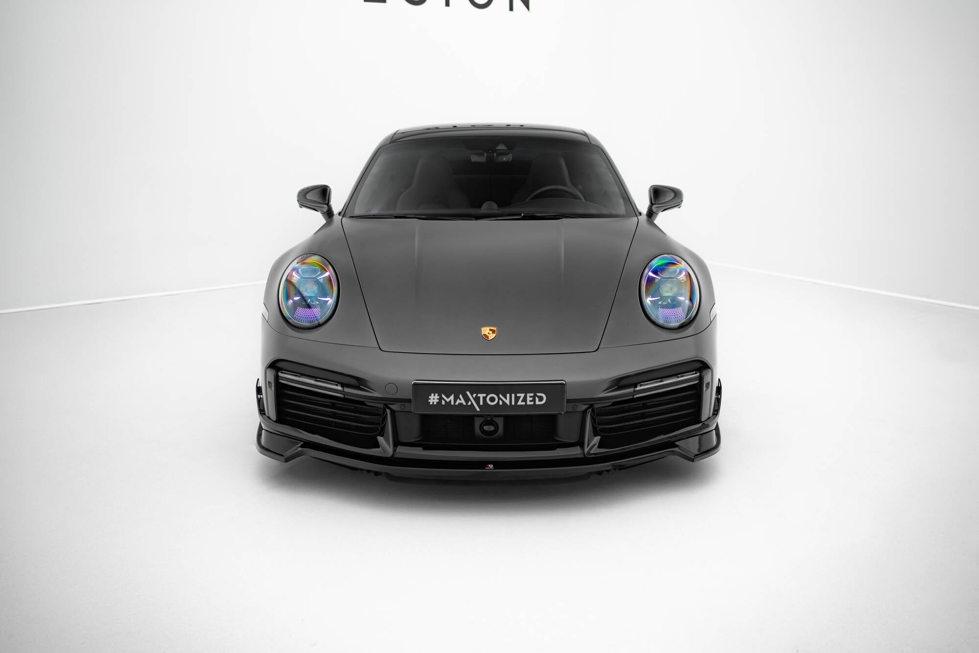 Porsche 911 (992) Turbo S Sport Package Front Splitter — vehicle view