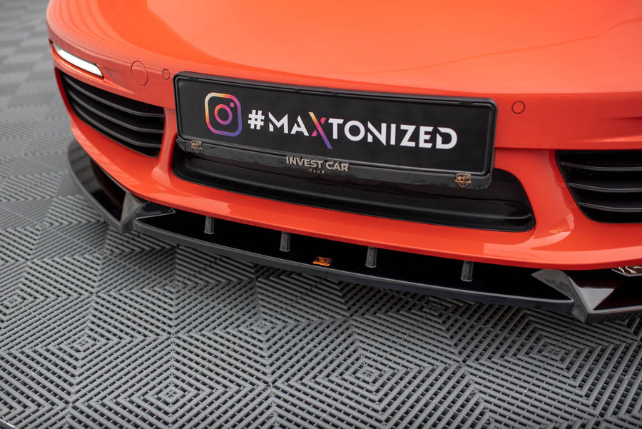 Porsche 718 Cayman Front Splitter V1 — vehicle view
