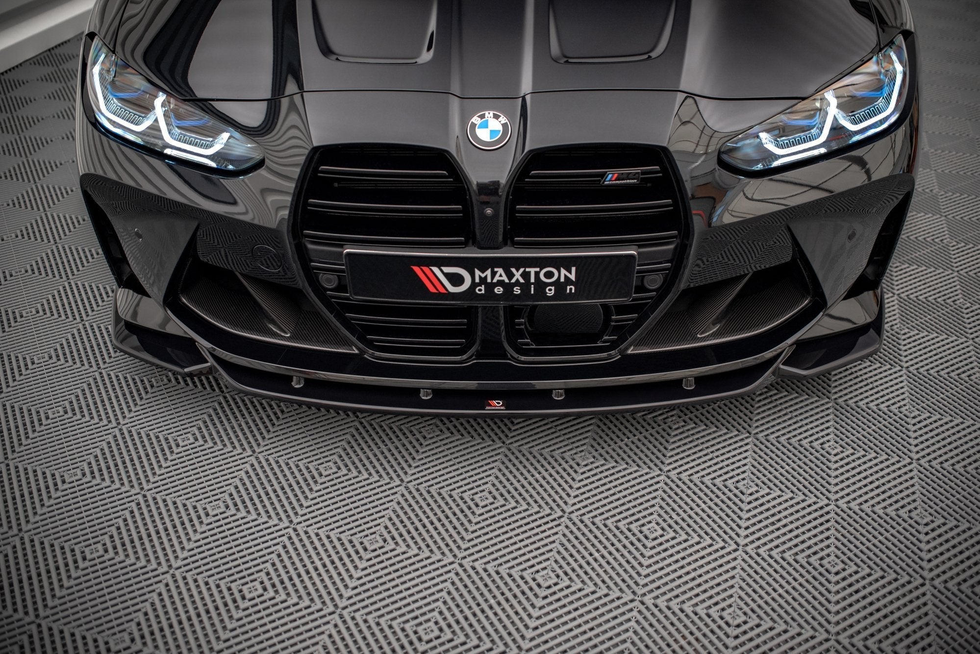 BMW M3 (G80) / M4 (G82) Front Splitter V2 — vehicle view