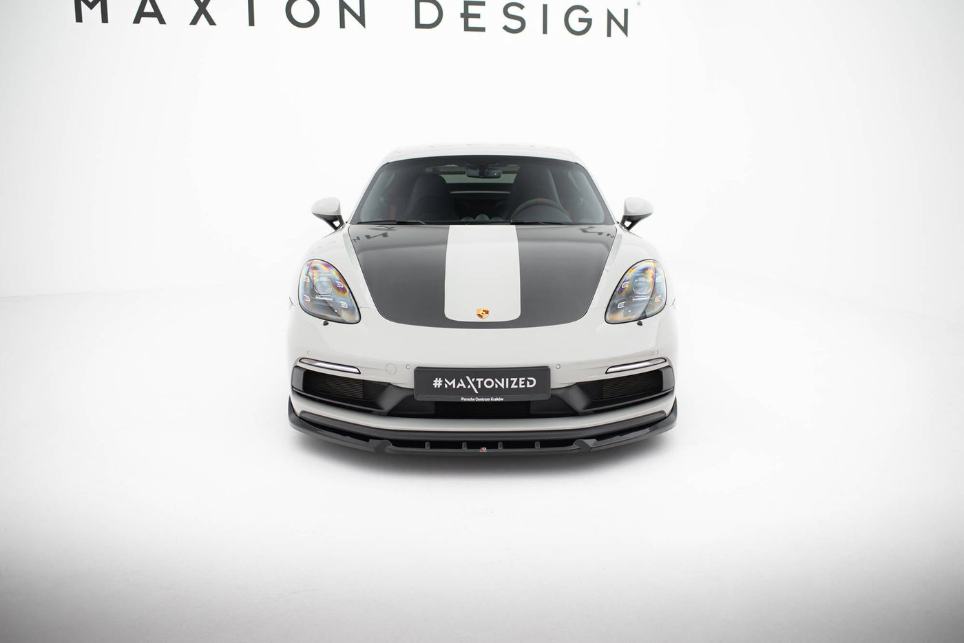Porsche 718 Cayman / Boxster GTS Front Splitter V2 — vehicle view
