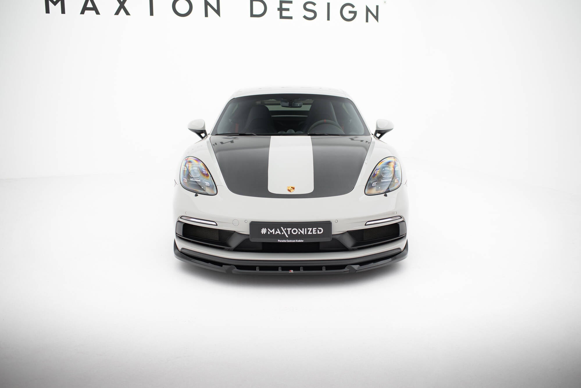 Porsche 718 Cayman / Boxster GTS Front Splitter V2 — vehicle view